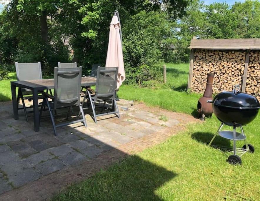 Statige Boerderijwoning Met Vrij Uitzicht En Tuin Hoogzand Exterior foto